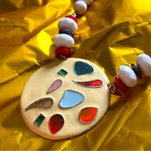 TRUE VINTAGE - 60’s to 90’s Colorful Pendant Necklace